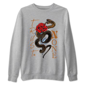 5s Archaeo Brown shirts to match jordans Trust None sneaker match tees Air Jordan 5 Archaeo Brown SNRT Sneaker Release Tees unisex cotton Heather Grey 2 crew neck shirts