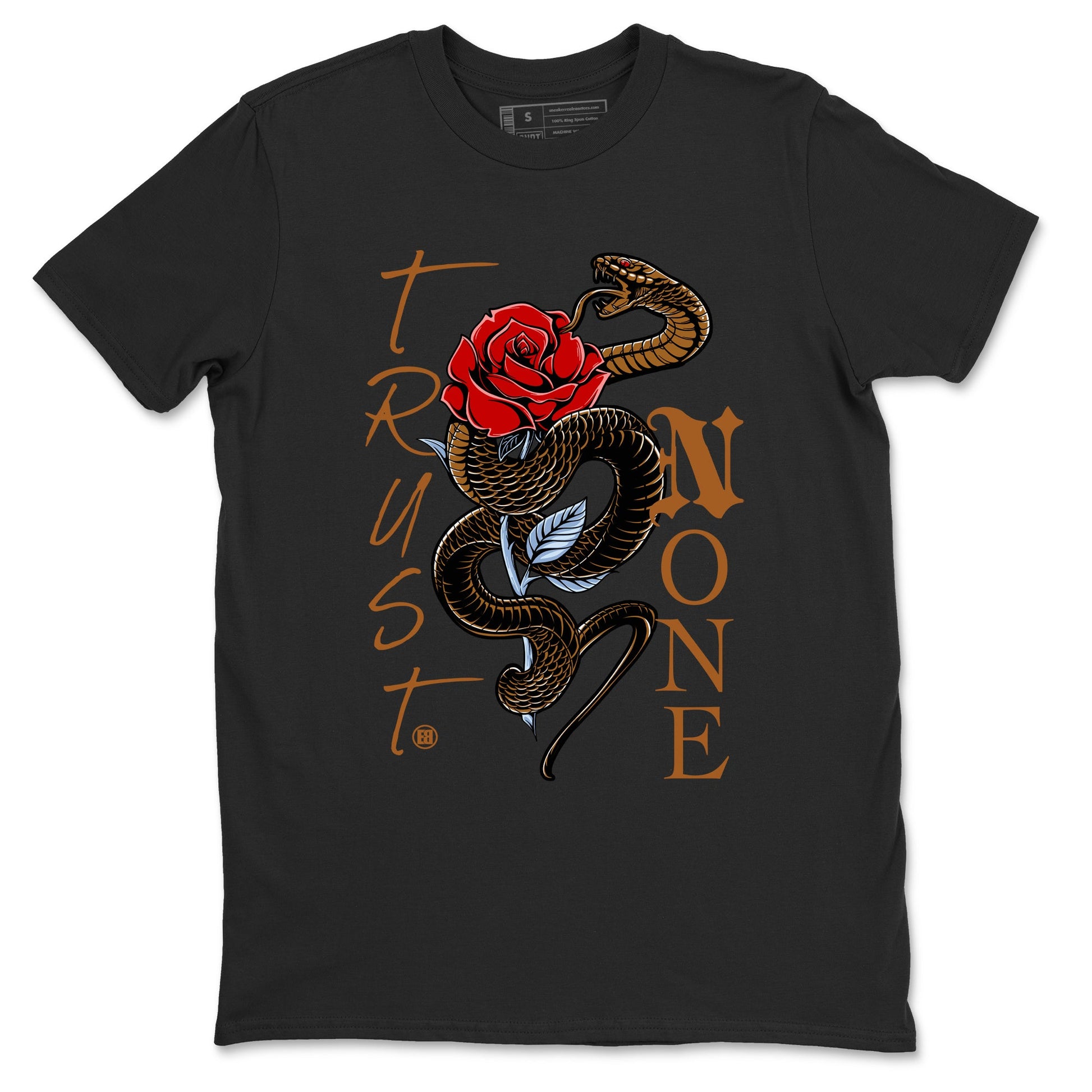 5s Archaeo Brown shirts to match jordans Trust None sneaker match tees Air Jordan 5 Archaeo Brown SNRT Sneaker Release Tees unisex cotton Black 2 crew neck shirts