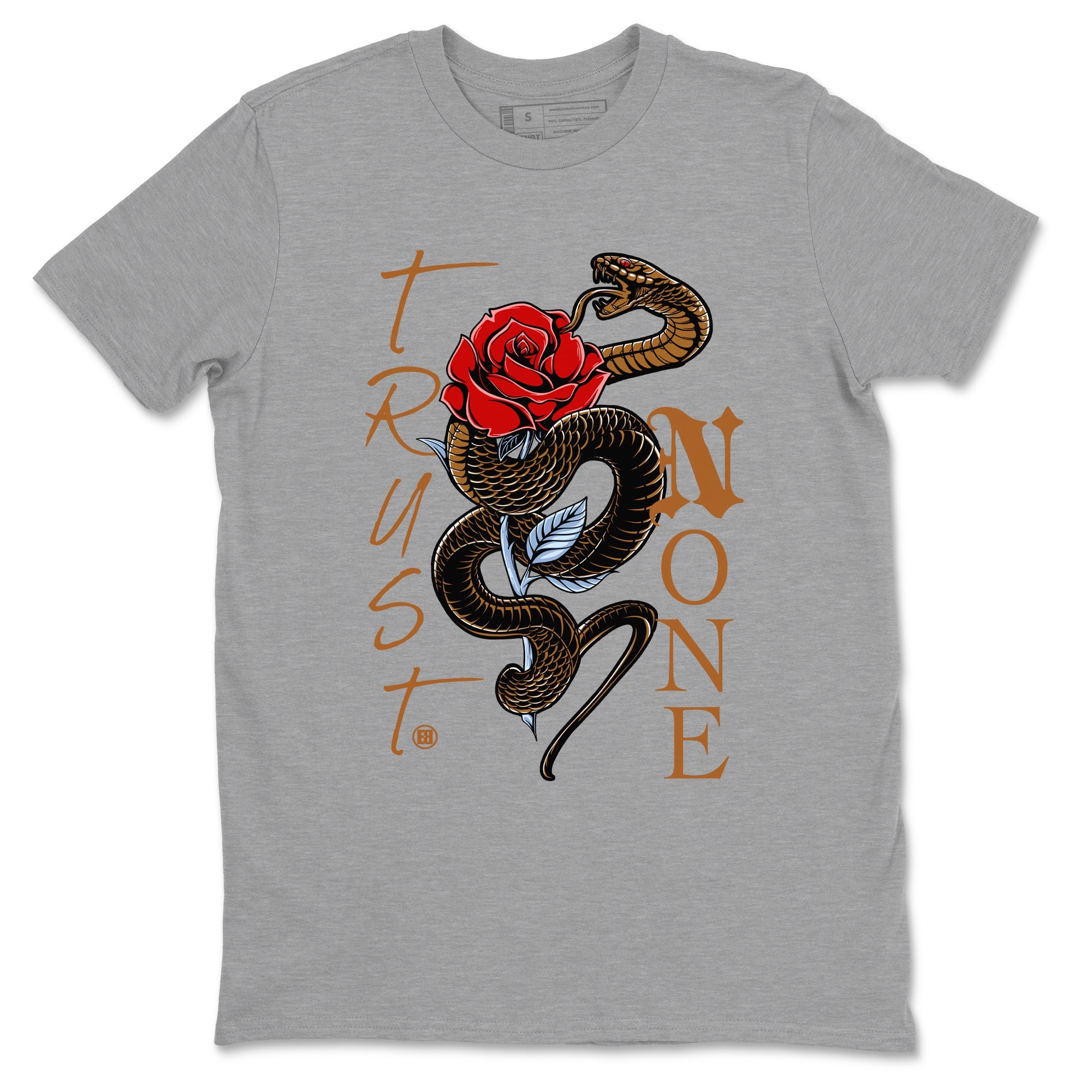 5s Archaeo Brown shirts to match jordans Trust None sneaker match tees Air Jordan 5 Archaeo Brown SNRT Sneaker Release Tees unisex cotton Heather Grey 2 crew neck shirts