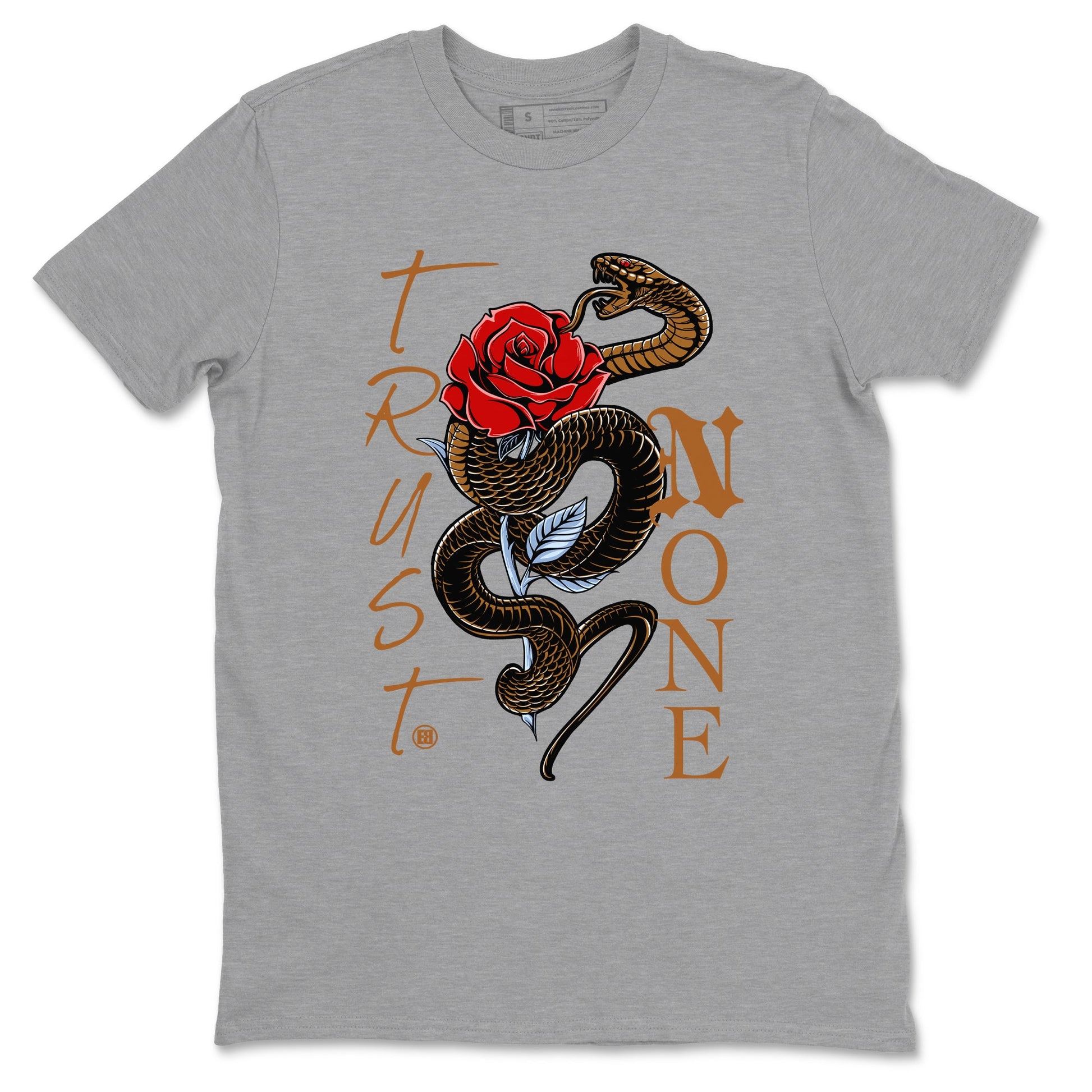 5s Archaeo Brown shirts to match jordans Trust None sneaker match tees Air Jordan 5 Archaeo Brown SNRT Sneaker Release Tees unisex cotton Heather Grey 2 crew neck shirts