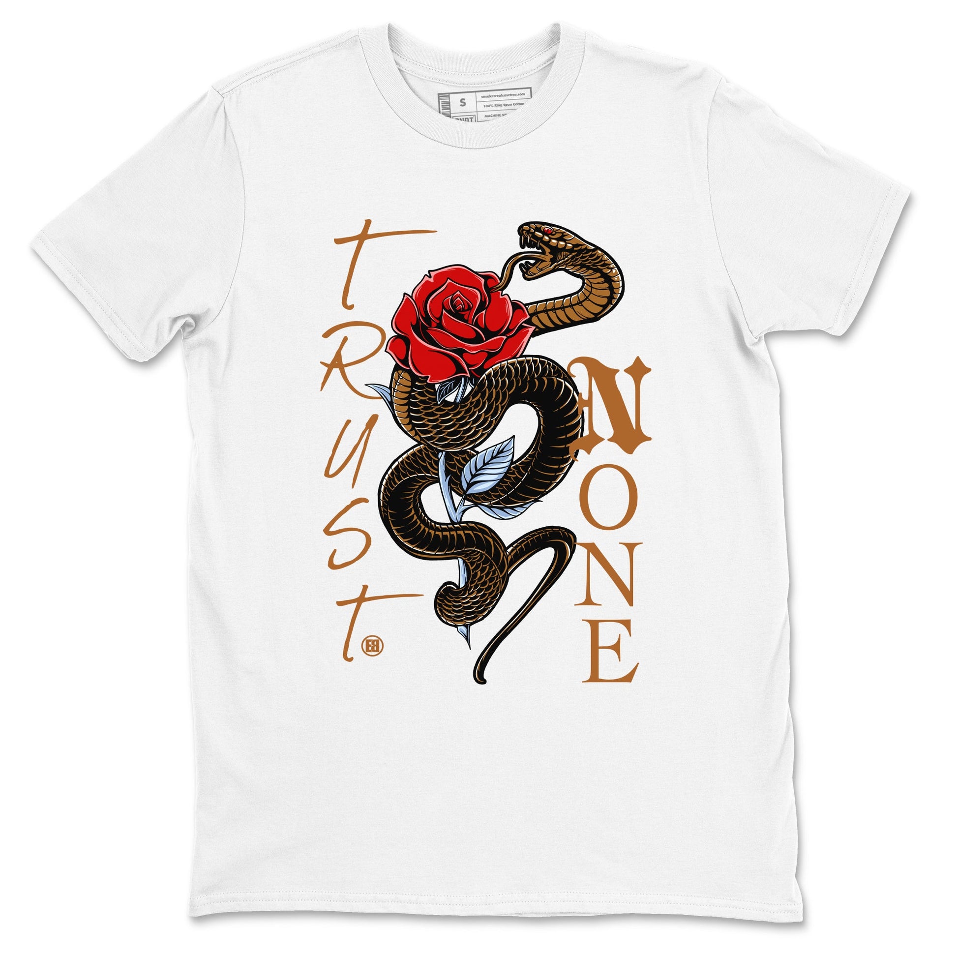 5s Archaeo Brown shirts to match jordans Trust None sneaker match tees Air Jordan 5 Archaeo Brown SNRT Sneaker Release Tees unisex cotton White 2 crew neck shirts
