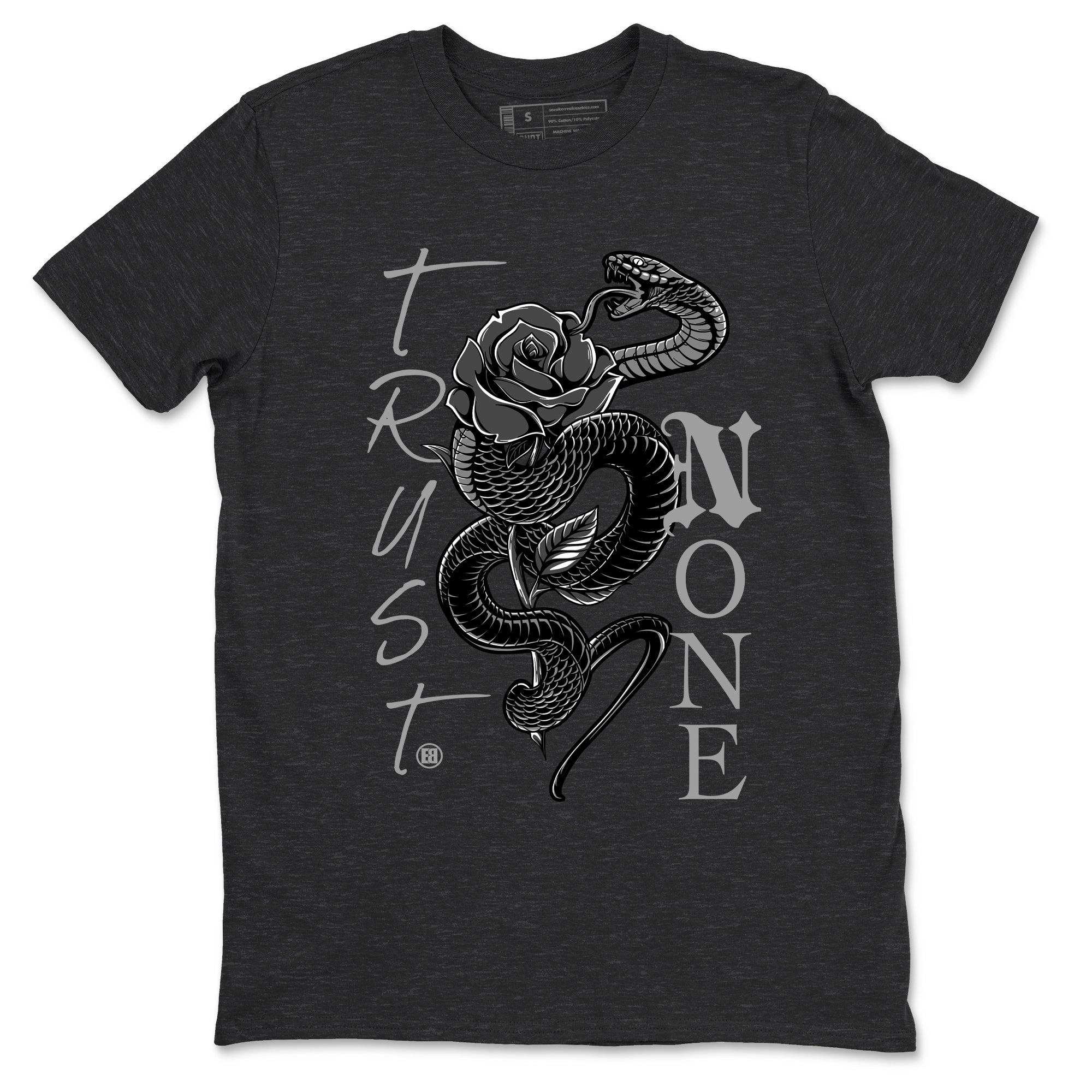 5s Black Cat shirts to match jordans Trust None sneaker match tees Air Jordan 5 Black Cat match shoes to clothes SNRT Sneaker Tees unisex cotton Charcoal Heather 2 shirts
