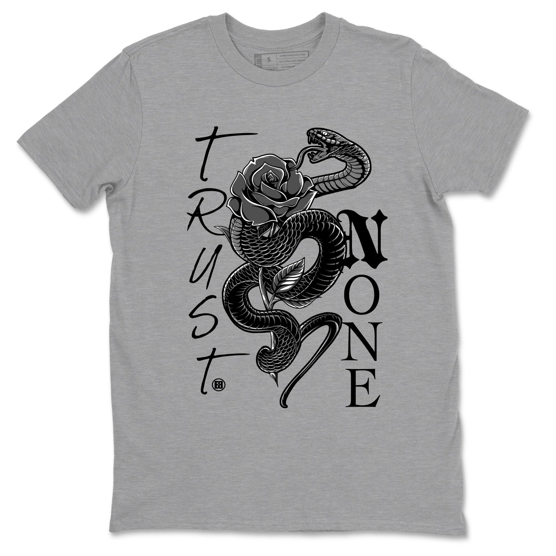 5s Black Cat shirts to match jordans Trust None sneaker match tees Air Jordan 5 Black Cat match shoes to clothes SNRT Sneaker Tees unisex cotton Heather Grey 2 shirts