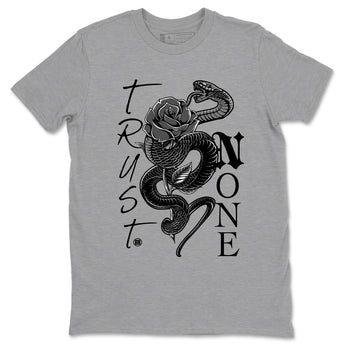 5s Black Cat shirts to match jordans Trust None sneaker match tees Air Jordan 5 Black Cat match shoes to clothes SNRT Sneaker Tees unisex cotton Heather Grey 2 shirts