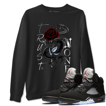 5s Reimagined shirts to match jordans Trust None best t shirts to wear with jordans Air Jordan 5 Retro OG Reimagined match shoes to clothes SNRT Sneaker Tees unisex cotton Black 1 shirts