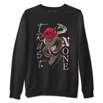 Dunk Cacao Wow And Pink Foam shirts to match jordans Trust None sneaker match tees Dunk Cacao Wow And Pink Foam SNRT Sneaker Tees streetwear brand Black 2 unisex cotton tee