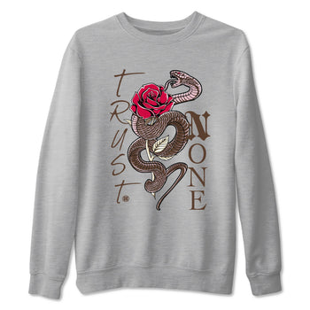 Dunk Cacao Wow And Pink Foam shirts to match jordans Trust None sneaker match tees Dunk Cacao Wow And Pink Foam SNRT Sneaker Tees streetwear brand Heather Grey 2 unisex cotton tee