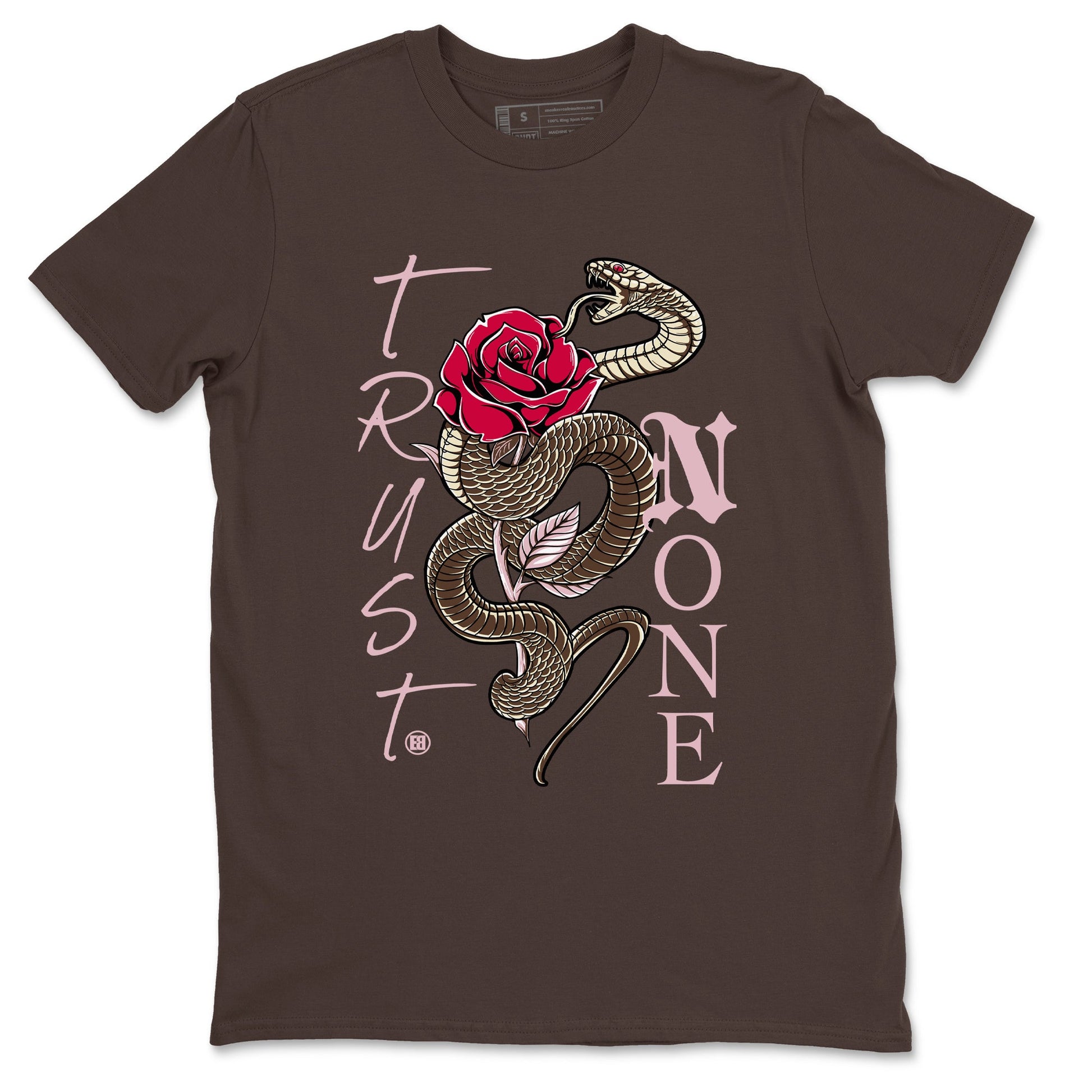 Dunk Cacao Wow And Pink Foam shirts to match jordans Trust None sneaker match tees Dunk Cacao Wow And Pink Foam SNRT Sneaker Tees streetwear brand Dark Chocolate 2 unisex cotton tee