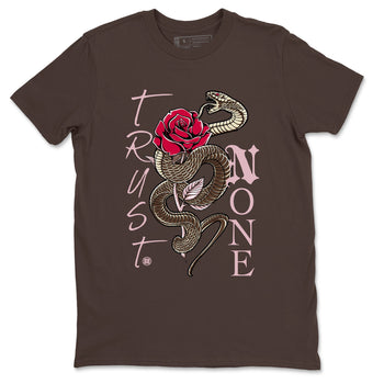 Dunk Cacao Wow And Pink Foam shirts to match jordans Trust None sneaker match tees Dunk Cacao Wow And Pink Foam SNRT Sneaker Tees streetwear brand Dark Chocolate 2 unisex cotton tee