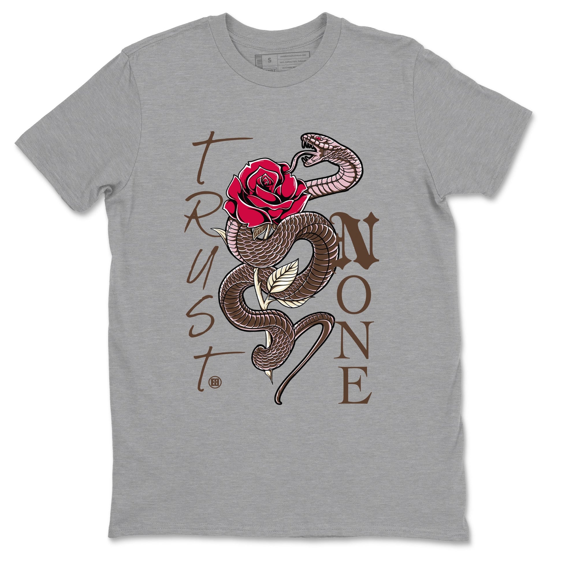 Dunk Cacao Wow And Pink Foam shirts to match jordans Trust None sneaker match tees Dunk Cacao Wow And Pink Foam SNRT Sneaker Tees streetwear brand Heather Grey 2 unisex cotton tee