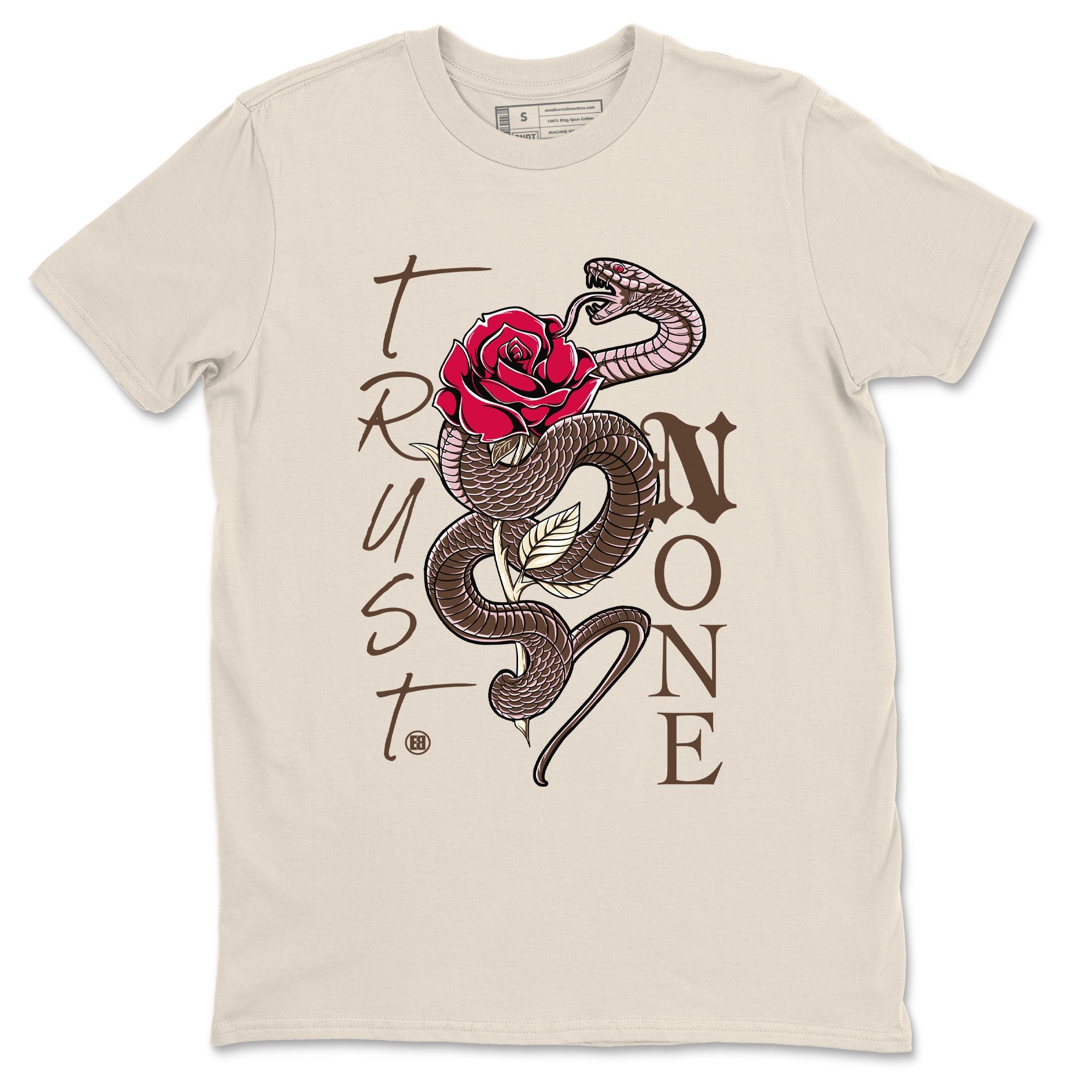 Dunk Cacao Wow And Pink Foam shirts to match jordans Trust None sneaker match tees Dunk Cacao Wow And Pink Foam SNRT Sneaker Tees streetwear brand Natural 2 unisex cotton tee