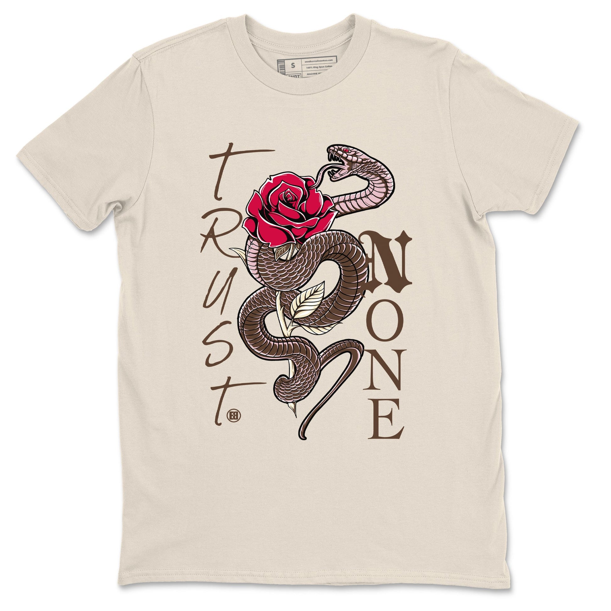 Dunk Cacao Wow And Pink Foam shirts to match jordans Trust None sneaker match tees Dunk Cacao Wow And Pink Foam SNRT Sneaker Tees streetwear brand Natural 2 unisex cotton tee