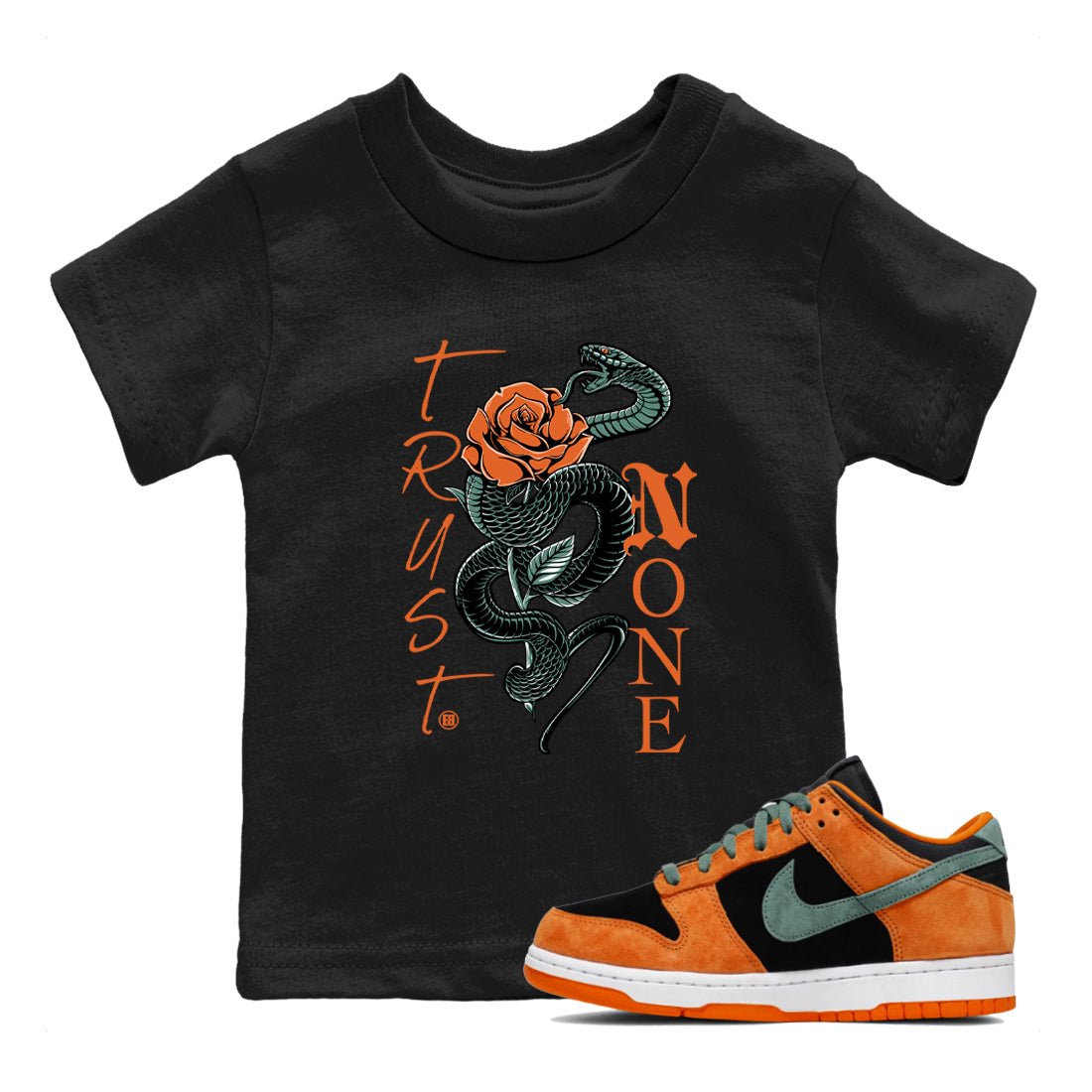 Dunk Low Ceramic shirts to match jordans Trust None sneaker match tees Dunk Ceramic match shoes to clothes SNRT Sneaker Tees Youth Baby Black 1 tee