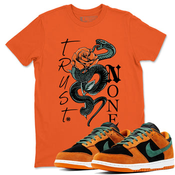 Dunk Low Ceramic shirts to match jordans Trust None sneaker match tees Dunk Ceramic match shoes to clothes SNRT Sneaker Tees unisex cotton Orange 1 shirts