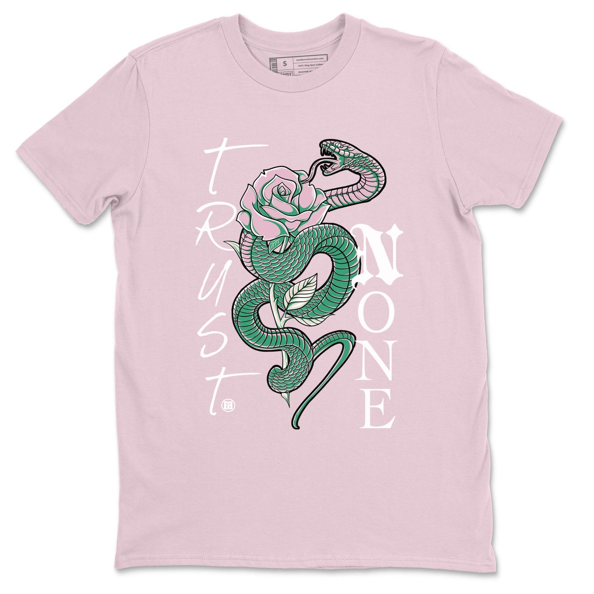 Dunk Low Medium Soft Pink Malachite shirt to match jordans Trust None sneaker tees Dunks Medium Soft Pink Malachite Streetwear Brand SNRT Sneaker Release Tees unisex cotton Pink 2 crew neck shirt