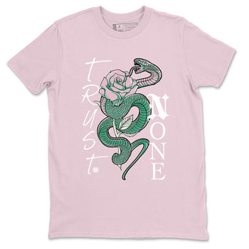 Dunk Low Medium Soft Pink Malachite shirt to match jordans Trust None sneaker tees Dunks Medium Soft Pink Malachite Streetwear Brand SNRT Sneaker Release Tees unisex cotton Pink 2 crew neck shirt
