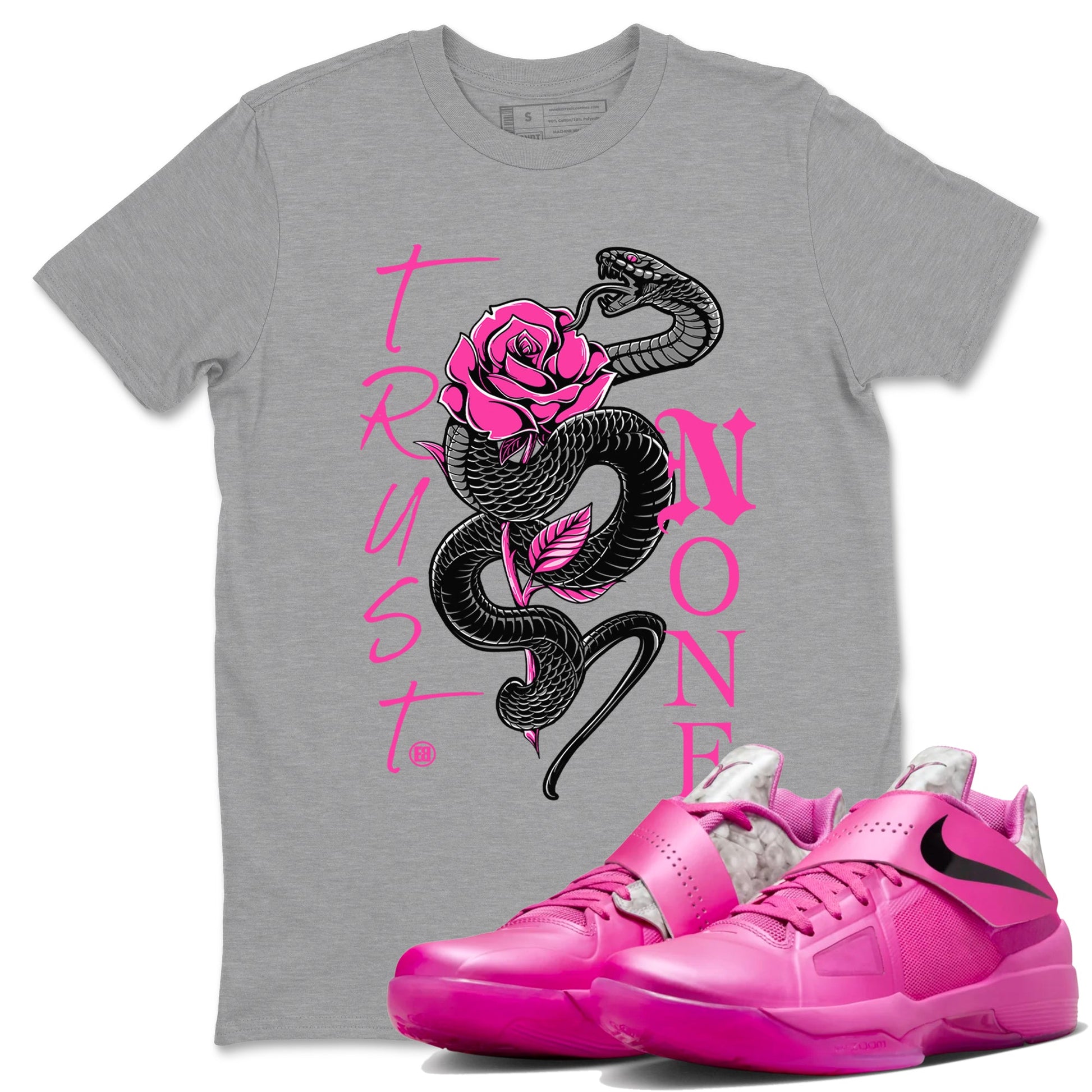 Nike KD 4 Retro Aunt Pearl shirts to match jordans Trust None sneaker match tees Nike KD 4 Aunt Pearl match shoes to clothes SNRT Sneaker Tees unisex cotton Heather Grey 1 shirts