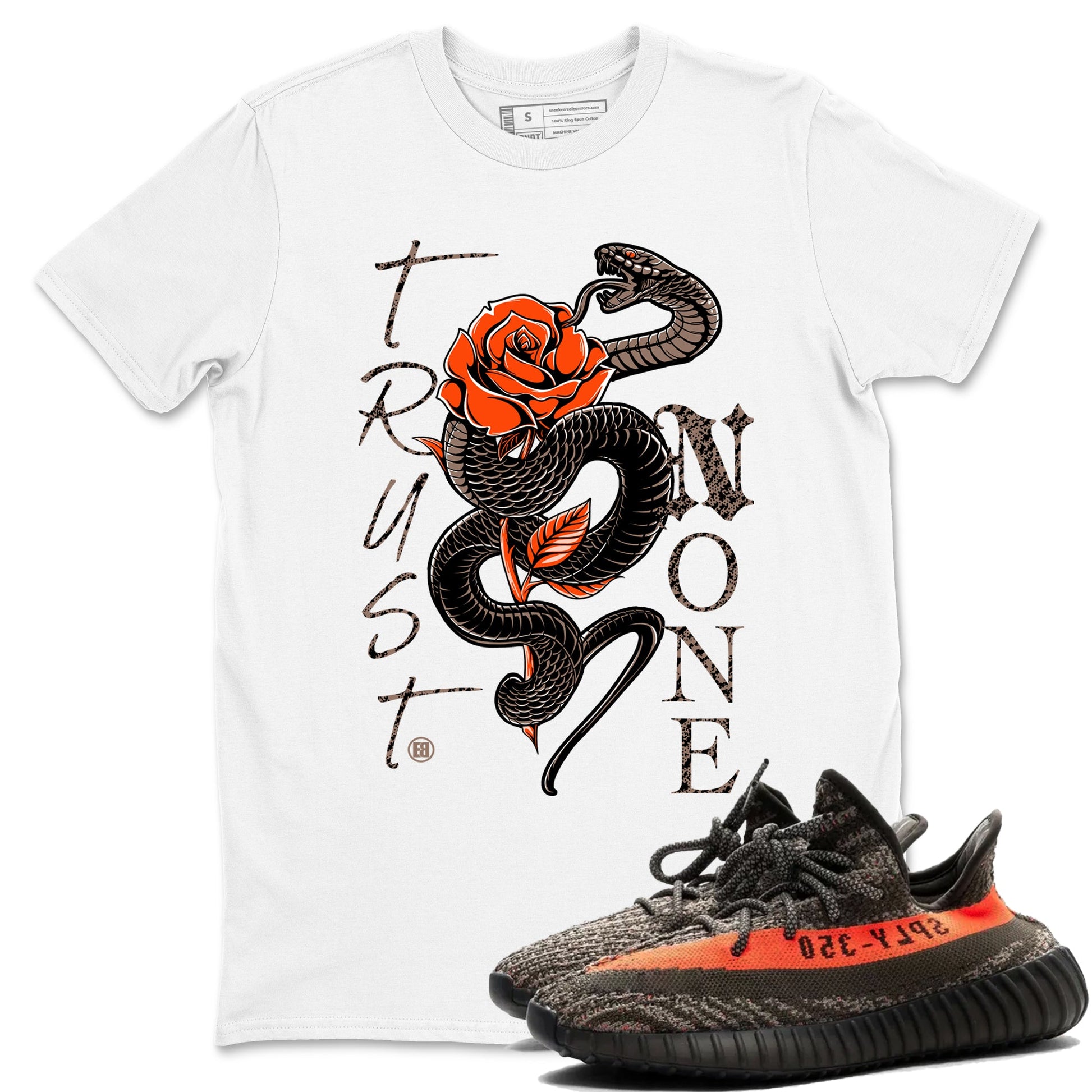 Yeezy 350 Carbon Beluga shirts to match jordans Trust None sneaker match tees Yeezy 350 Carbon Beluga match shoes to clothes SNRT Sneaker Tees unisex cotton White 1 shirts