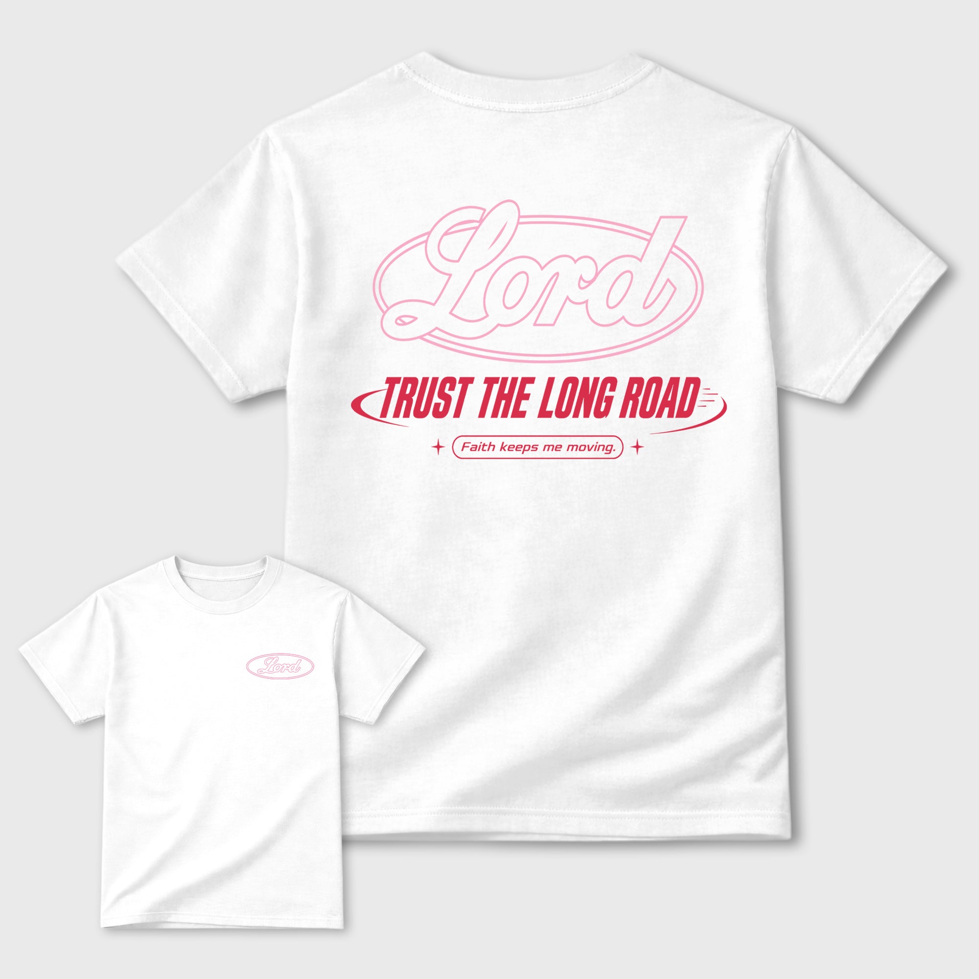 Trust the long Road double side graphic tee styled to complete your fit with the AJ3 World's Best Dad, shown in White.