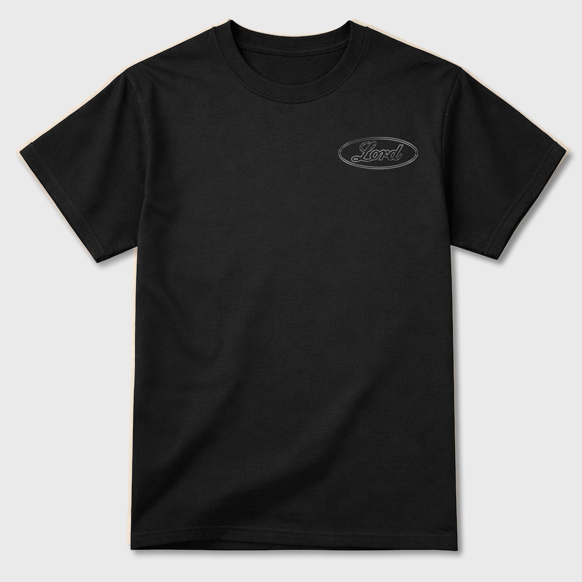 Trust the long Road Graphic T-Shirt featuring original streetwear artwork designed to match the . Black Graphic T-Shirt.