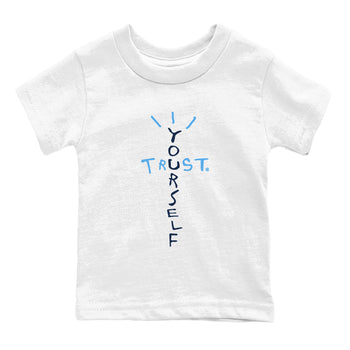 1s Obsidian shirts to match jordans Trust Yourself shirts to match Jordans AJ1 Retro Low OG Obsidian match shoes to clothes SNRT Sneaker Tees Youth Baby White 2 tee