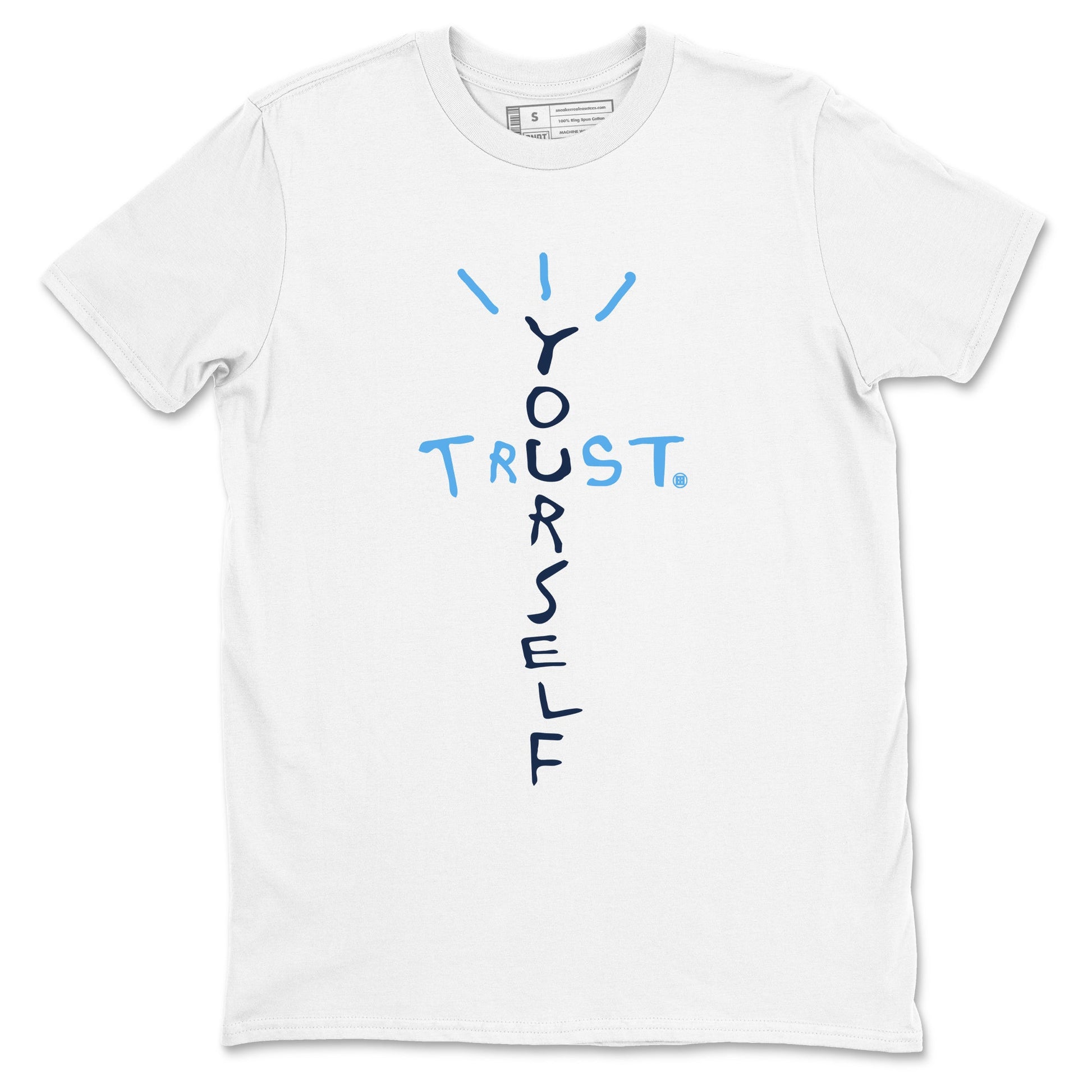 1s Obsidian shirts to match jordans Trust Yourself shirts to match Jordans AJ1 Retro Low OG Obsidian match shoes to clothes SNRT Sneaker Tees unisex cotton White 2 shirts