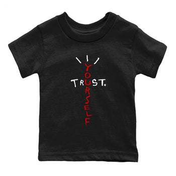 11s Bred Velvet shirts to match jordans Trust Yourself sneaker match tees Air Jordan 11 Bred Velvet match shoes to clothes SNRT Sneaker Tees Youth Baby Black 2 tee