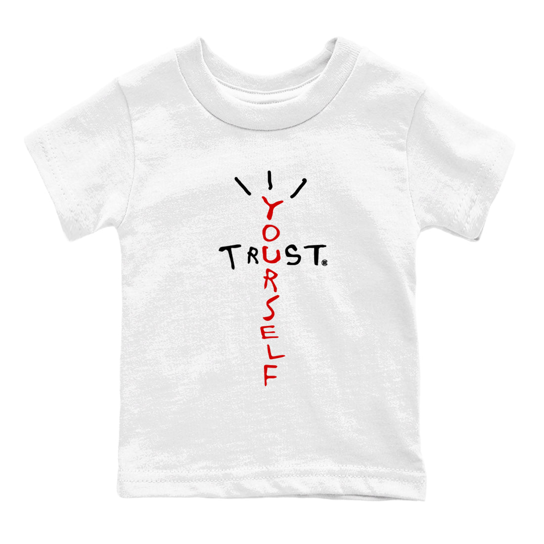 11s Bred Velvet shirts to match jordans Trust Yourself sneaker match tees Air Jordan 11 Bred Velvet match shoes to clothes SNRT Sneaker Tees Youth Baby White 2 tee