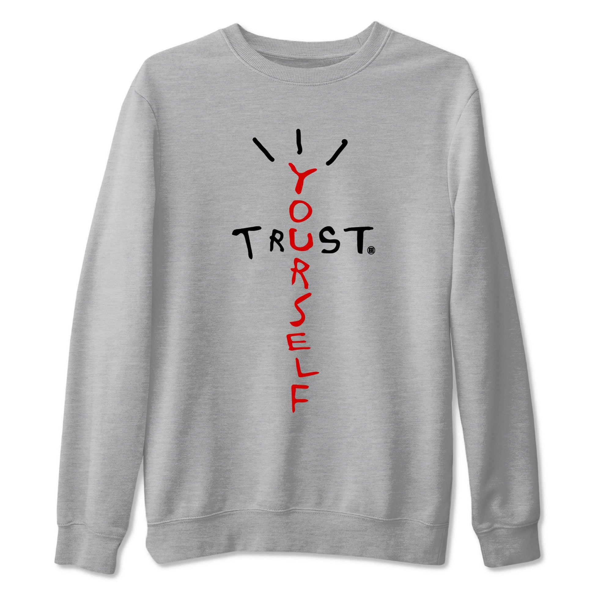 11s Bred Velvet shirts to match jordans Trust Yourself sneaker match tees Air Jordan 11 Bred Velvet match shoes to clothes SNRT Sneaker Tees unisex cotton Heather Grey 2 shirts