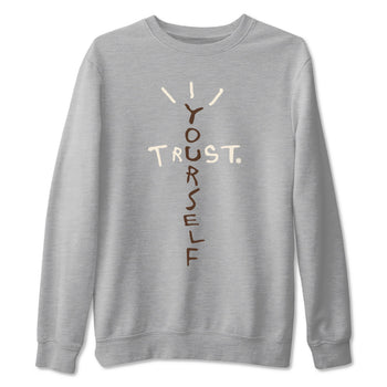 AJ12 Baroque Brown shirts to match jordans Trust Yourself best t shirts to wear with jordans SoleFly x Jordan 12 Baroque Brown match shoes to clothes SNRT Sneaker Tees unisex cotton Heather Grey 2 shirts