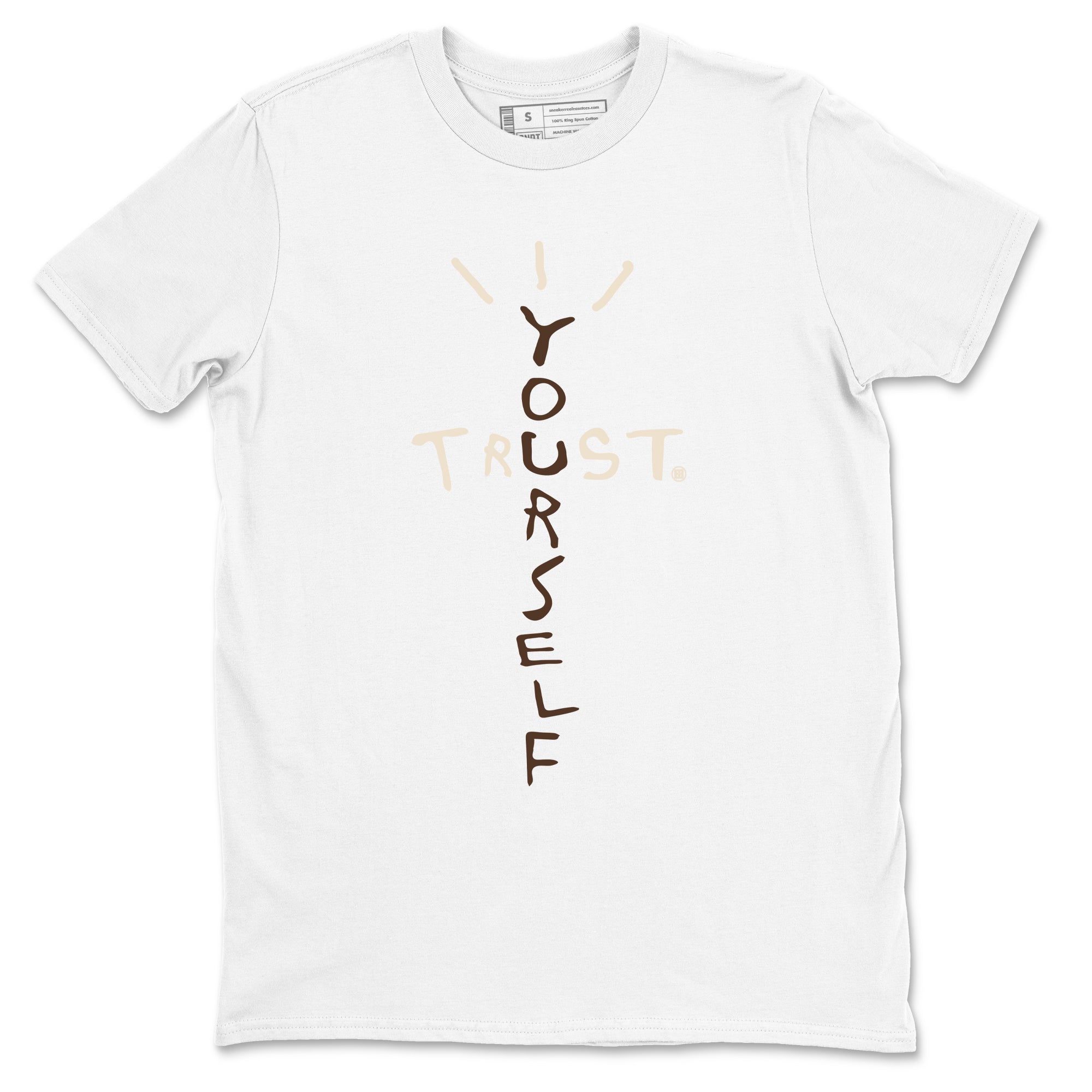 AJ12 Baroque Brown shirts to match jordans Trust Yourself best t shirts to wear with jordans SoleFly x Jordan 12 Baroque Brown match shoes to clothes SNRT Sneaker Tees unisex cotton White 2 shirts