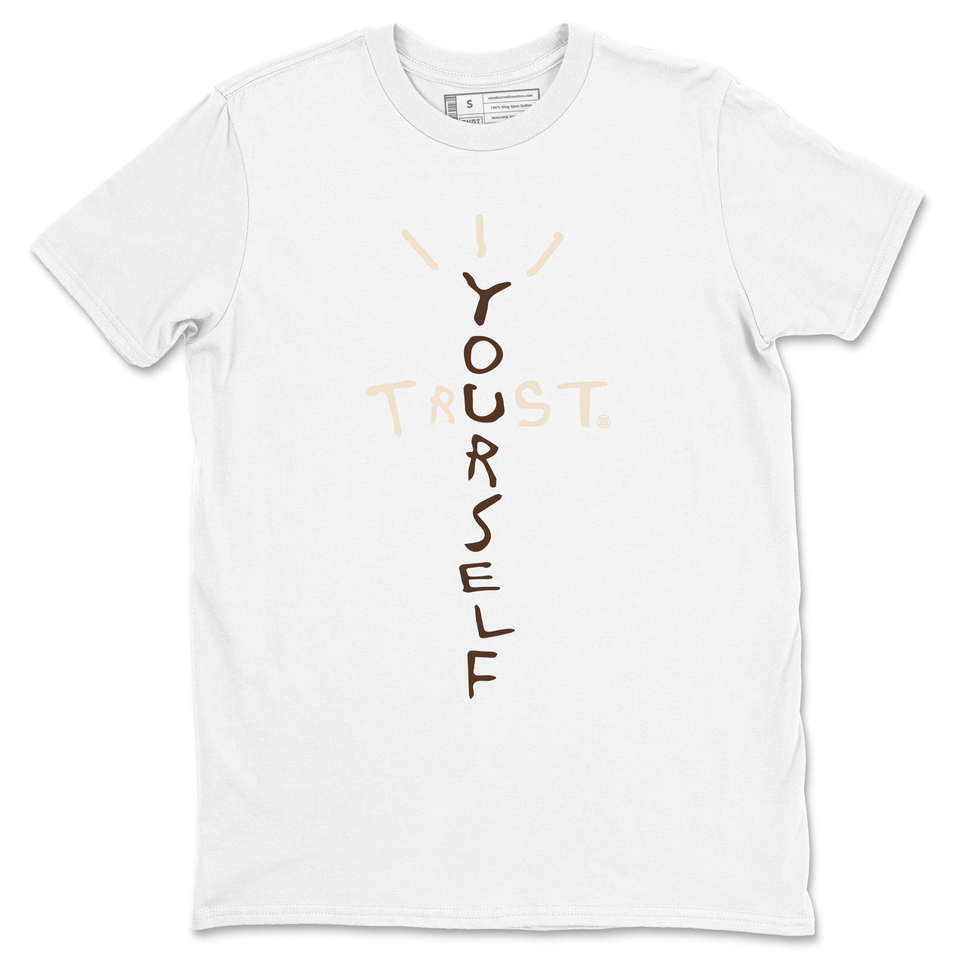 AJ12 Baroque Brown shirts to match jordans Trust Yourself best t shirts to wear with jordans SoleFly x Jordan 12 Baroque Brown match shoes to clothes SNRT Sneaker Tees unisex cotton White 2 shirts
