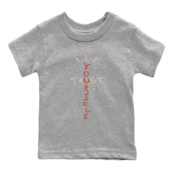 Air Jordan 13 Dune Red shirts to match jordans Trust Yourself sneaker match tees Air Jordan 13 Dune Red SNRT Sneaker Tees streetwear brand Baby and Youth Heather Grey 2 cotton tee