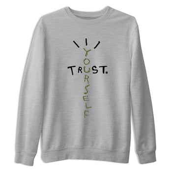 Sneaker Threads – Sneaker Tees To Match Air Jordan 3 Medium Olive – Trust Yourself Graphic Tee Heather Grey 2. Perfect for Jordan releases 2025 colorways.