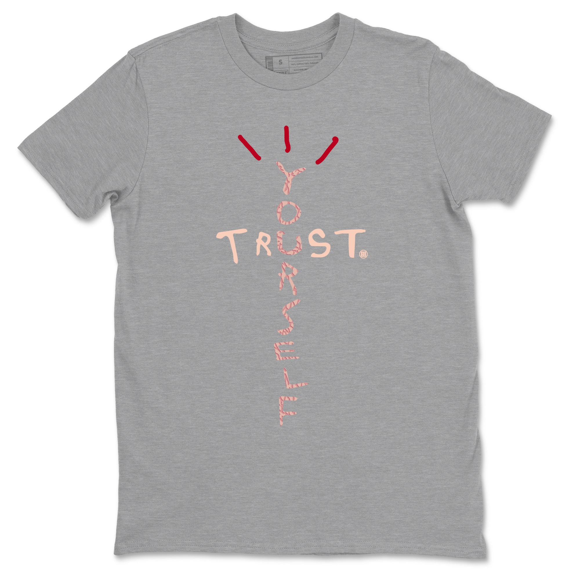 3s Valentines Day shirts to match jordans Trust Yourself best t shirts to wear with jordans Air Jordan 3 Valentines Day match shoes to clothes SNRT Sneaker Tees unisex cotton Heather Grey 2 shirts