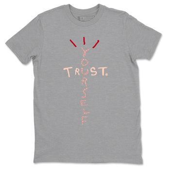 3s Valentines Day shirts to match jordans Trust Yourself best t shirts to wear with jordans Air Jordan 3 Valentines Day match shoes to clothes SNRT Sneaker Tees unisex cotton Heather Grey 2 shirts