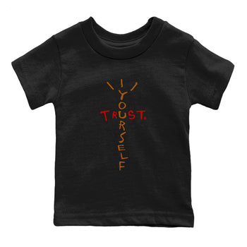5s Archaeo Brown shirts to match jordans Trust Yourself sneaker match tees Air Jordan 5 Archaeo Brown SNRT Sneaker Release Tees Youth Baby Black 2 crew neck shirts