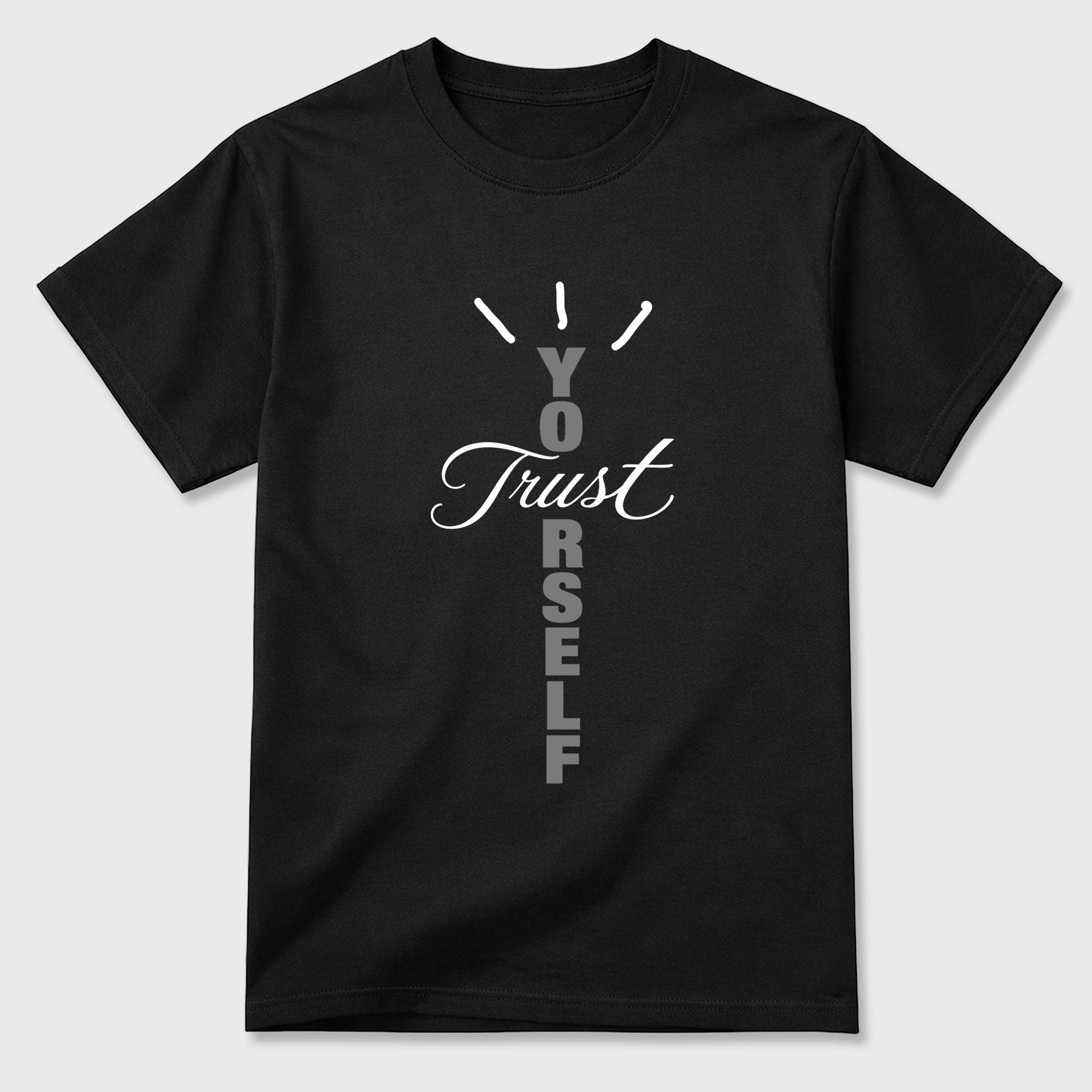 Trust Yourself Graphic T-Shirt featuring original streetwear artwork designed to match the Air Jordan 8 Chrome. Black 2 Graphic T-Shirt.
