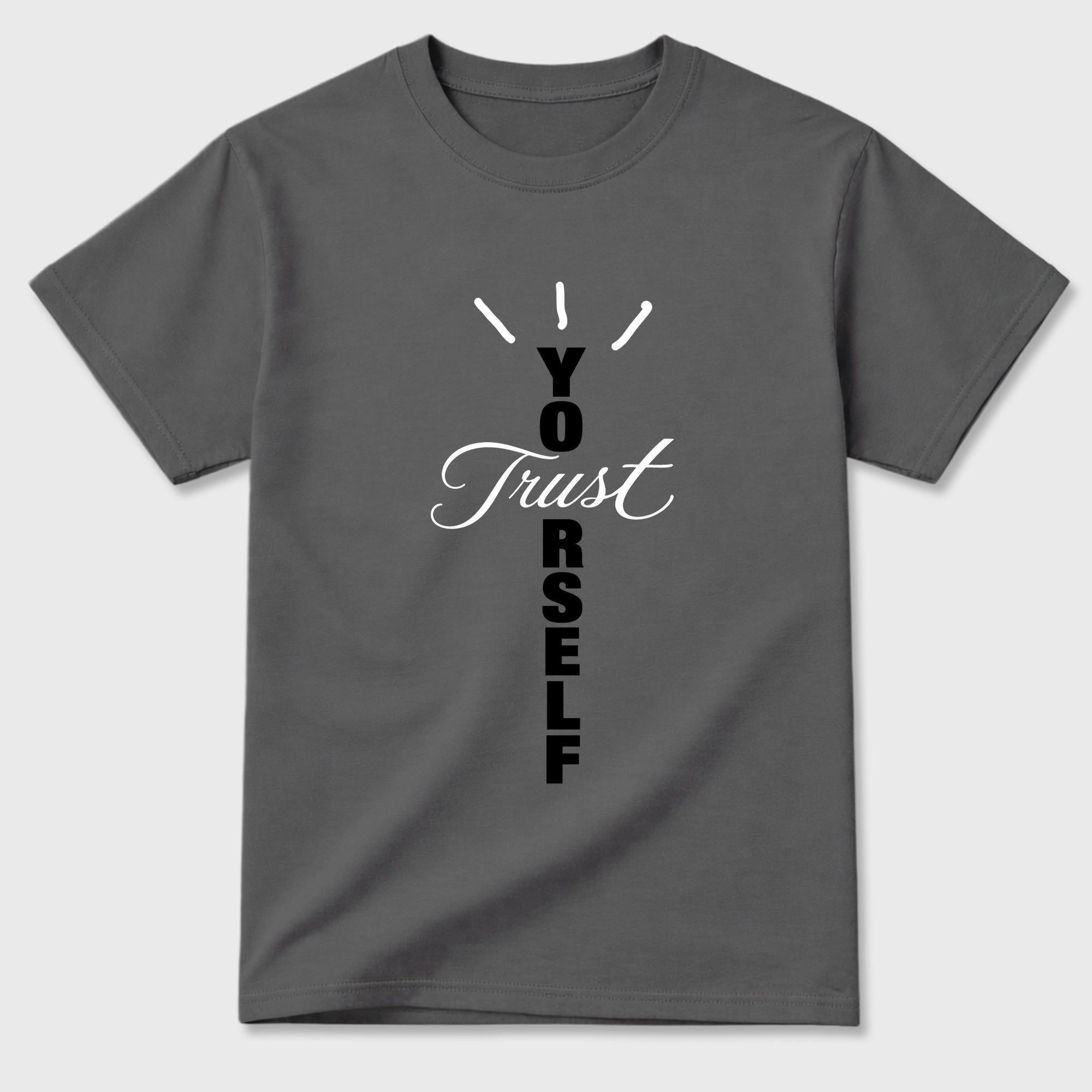 Trust Yourself Graphic T-Shirt featuring original streetwear artwork designed to match the Air Jordan 8 Chrome. Cool Grey 2 Graphic T-Shirt.