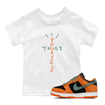 Dunk Low Ceramic shirts to match jordans Trust Yourself sneaker match tees Dunk Ceramic match shoes to clothes SNRT Sneaker Tees Youth Baby White 1 tee