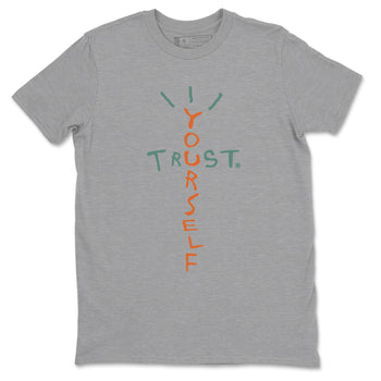 Dunk Low Ceramic shirts to match jordans Trust Yourself sneaker match tees Dunk Ceramic match shoes to clothes SNRT Sneaker Tees unisex cotton Heather Grey 2 shirts