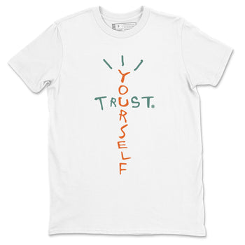 Dunk Low Ceramic shirts to match jordans Trust Yourself sneaker match tees Dunk Ceramic match shoes to clothes SNRT Sneaker Tees unisex cotton White 2 shirts