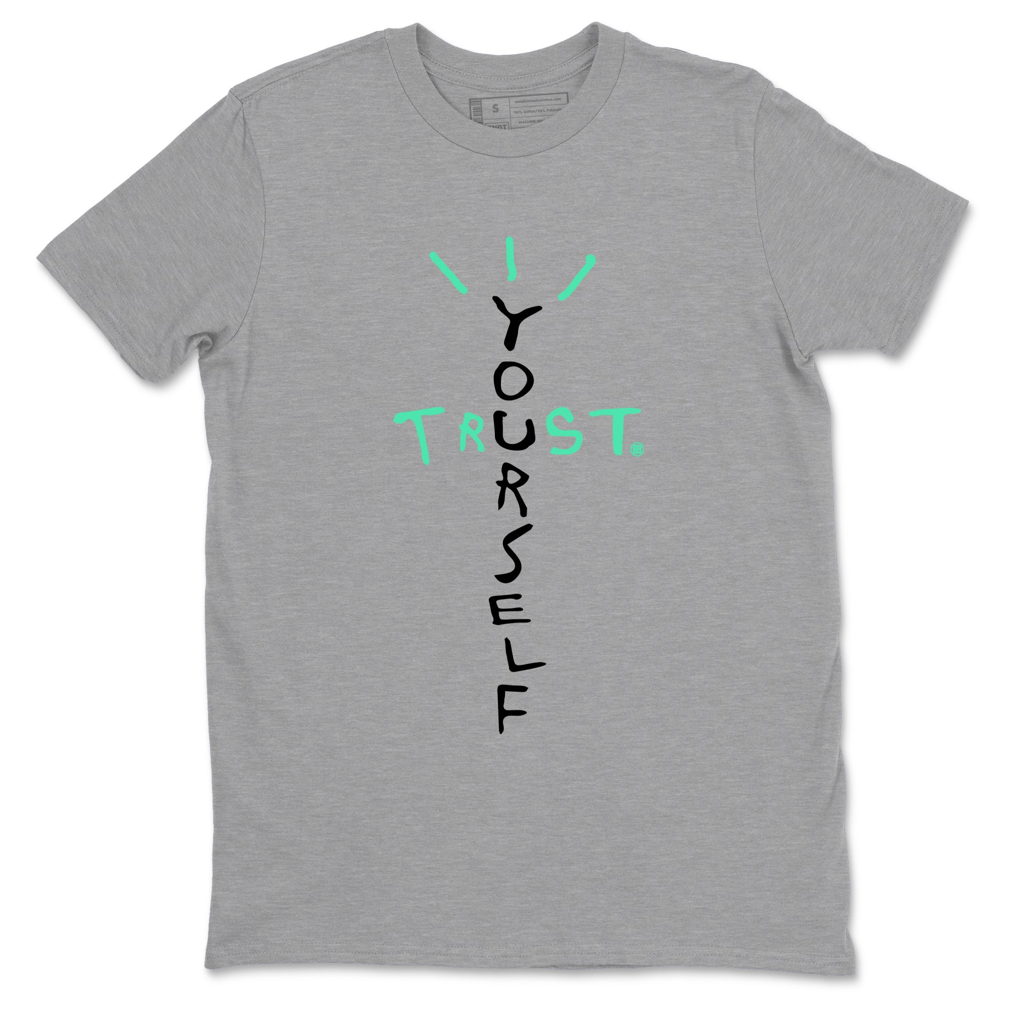 Sneaker Threads – Sneaker Tees To Match Nike KD 18 Black Label – Trust Yourself Graphic Tee Heather Grey 2. Perfect for Jordan releases 2025 colorways. Perfect for Kevin Durant basketball sneaker releases and all-black performance colorways for 2025 hoopers. 