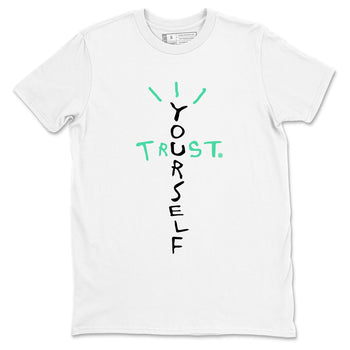 Sneaker Threads – Sneaker Tees To Match Nike KD 18 Black Label – Trust Yourself Graphic Tee White 2. Perfect for Jordan releases 2025 colorways. Perfect for Kevin Durant basketball sneaker releases and all-black performance colorways for 2025 hoopers. 