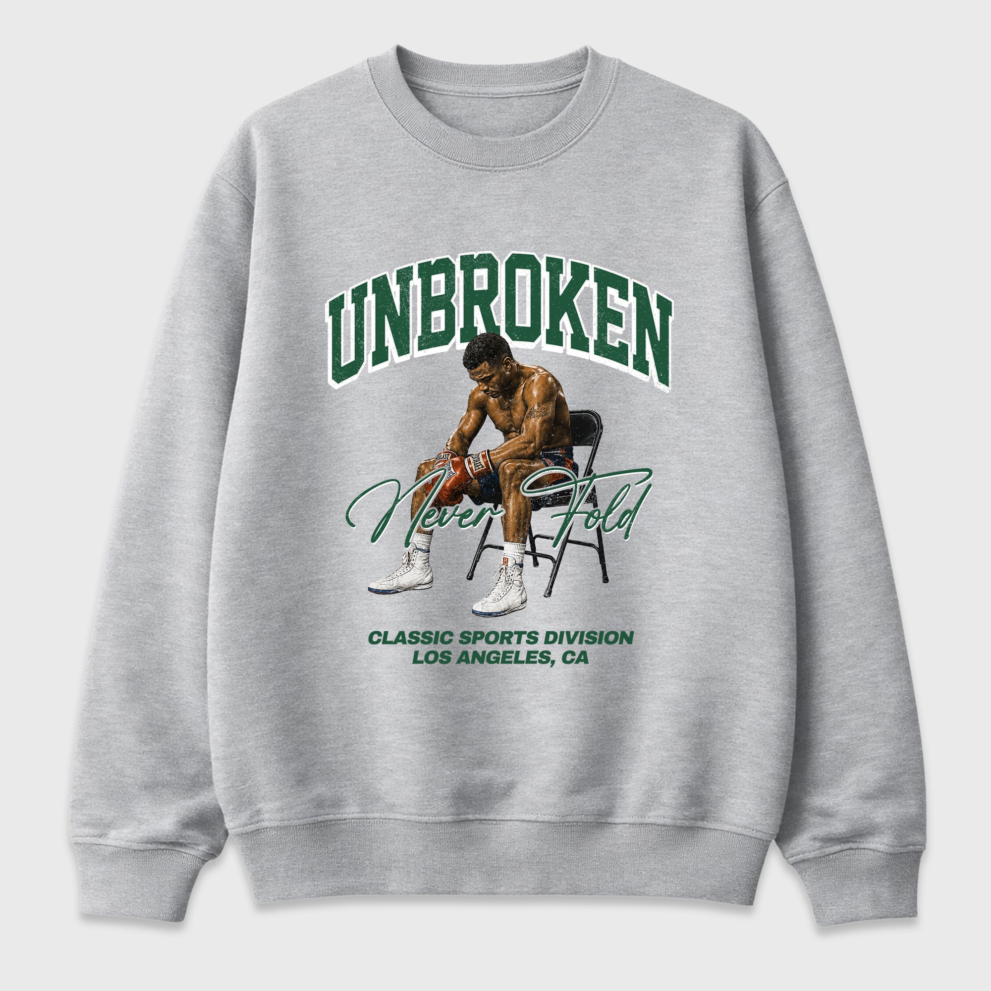 Unbroken Graphic T-Shirt featuring original streetwear artwork designed to match the Air Jordan 12 Summit Green. Heather Grey 2 Graphic Tee.