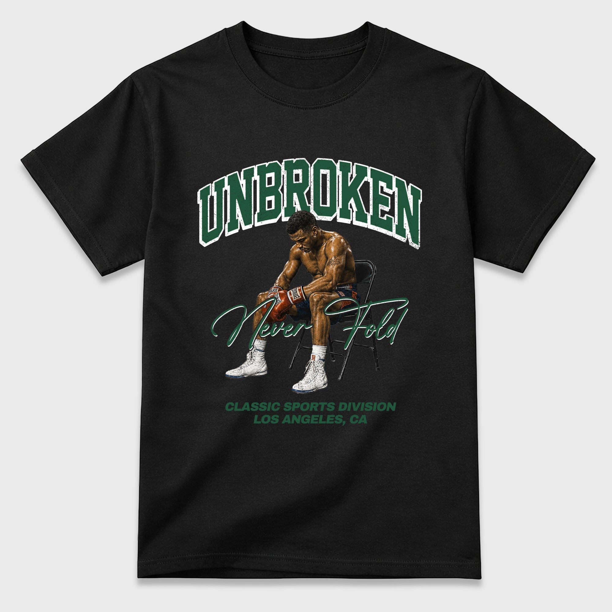 Unbroken Graphic T-Shirt featuring original streetwear artwork designed to match the Air Jordan 12 Summit Green. Black 2 Graphic T-Shirt.