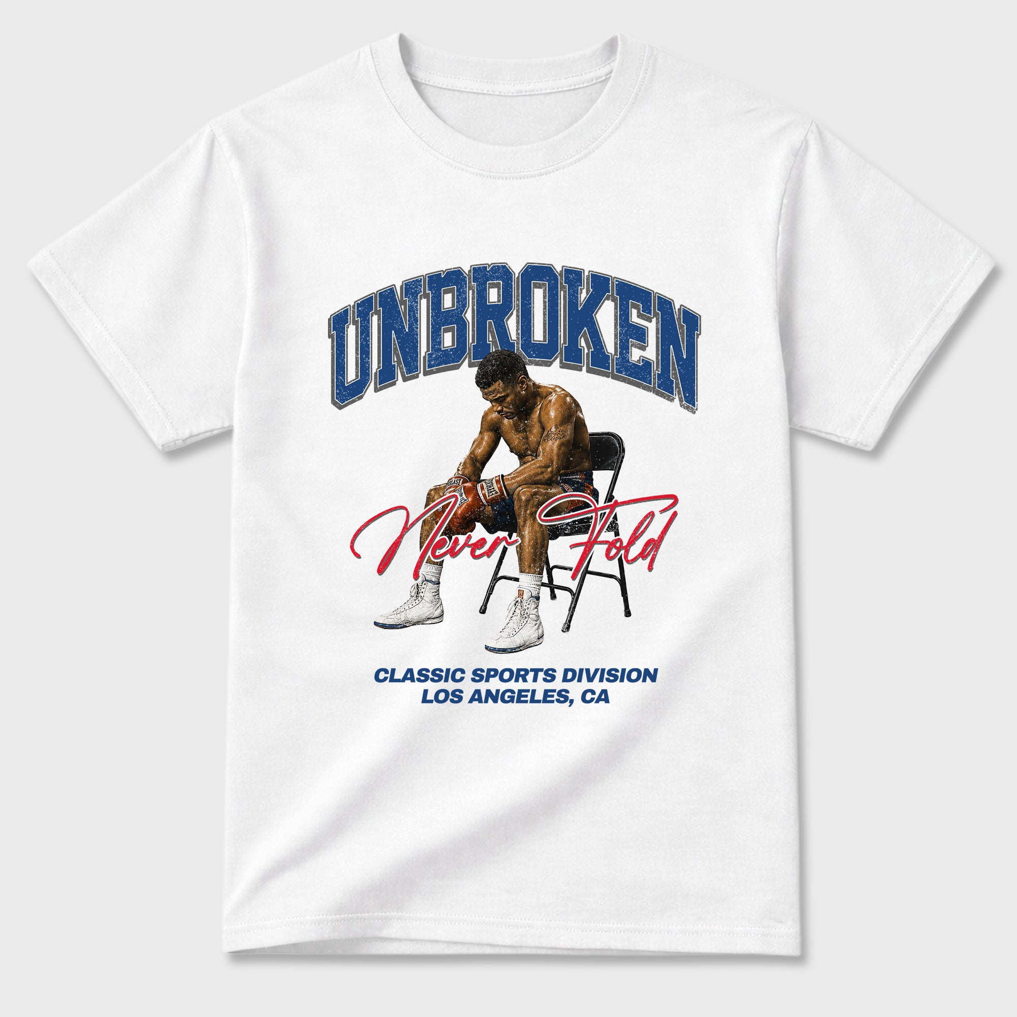 Unbroken Graphic T-Shirt featuring original streetwear artwork designed to match the Air Jordan 3 True Blue. White 2 Graphic T-Shirt.