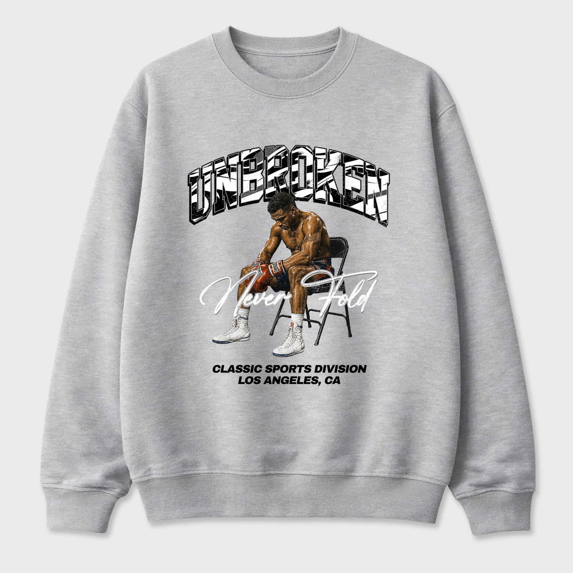 Unbroken Graphic T-Shirt featuring original streetwear artwork designed to match the Air Jordan 8 Chrome. Heather Grey 2 Graphic Tee.