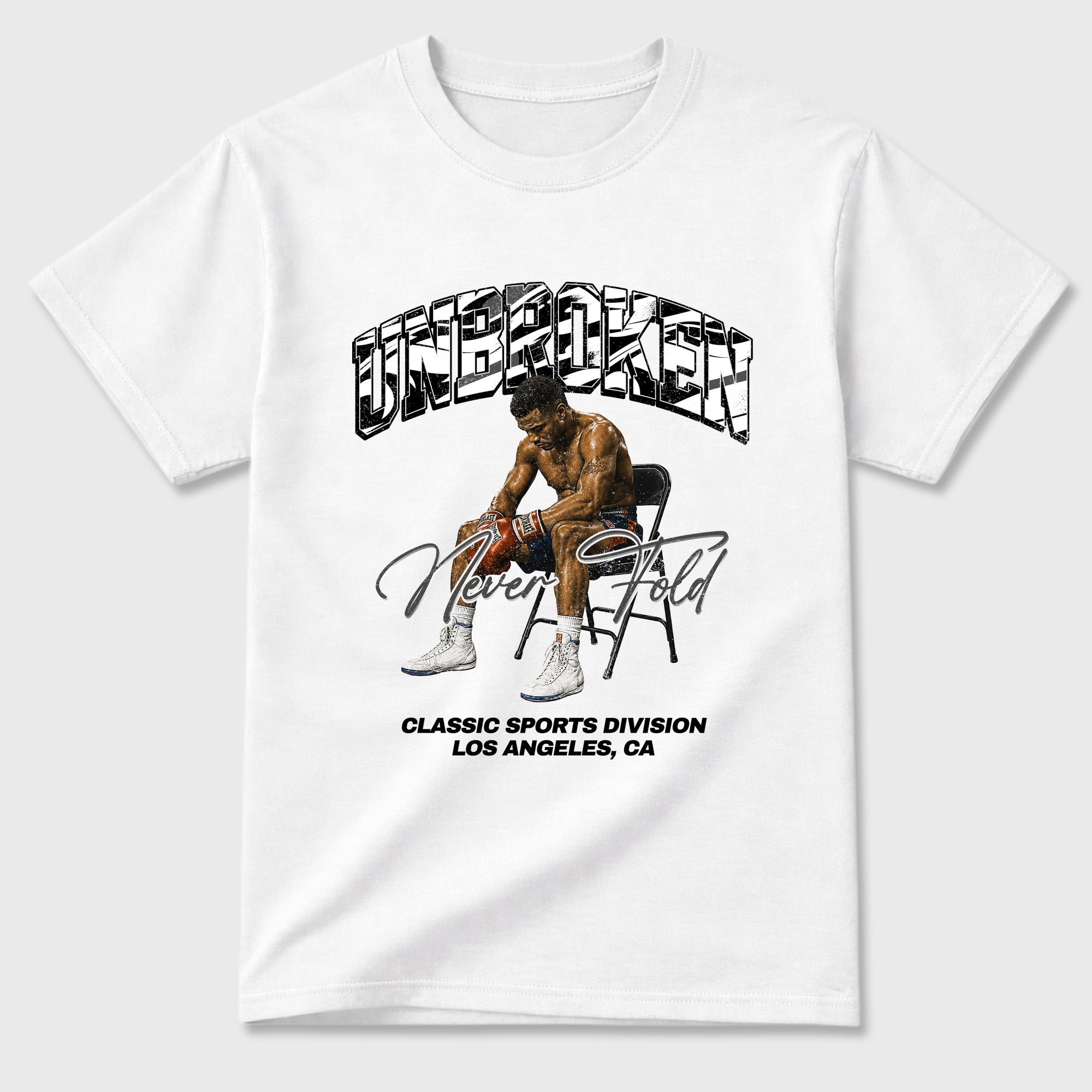 Unbroken Graphic T-Shirt featuring original streetwear artwork designed to match the Air Jordan 8 Chrome. White 2 Graphic T-Shirt.