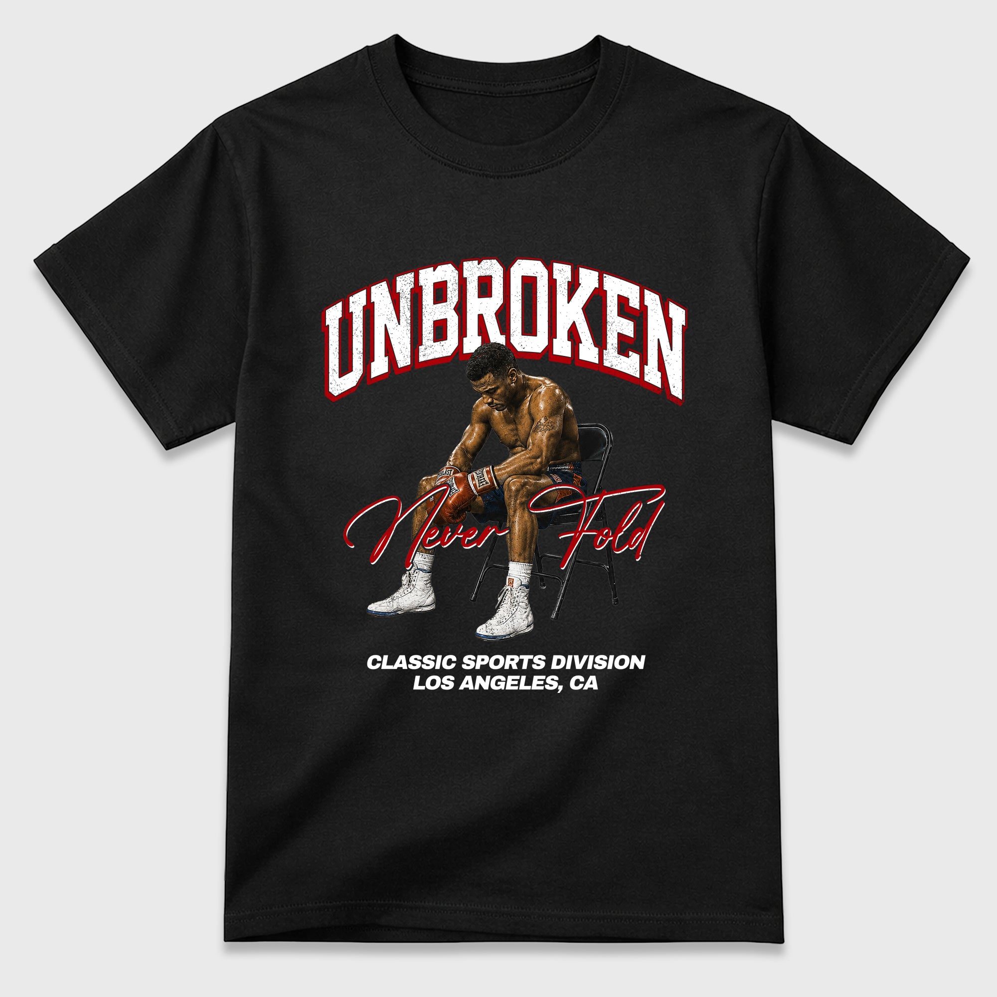 Unbroken Graphic T-Shirt featuring original streetwear artwork designed to match the Air Jordan 9 True Red. Black 2 Graphic T-Shirt.